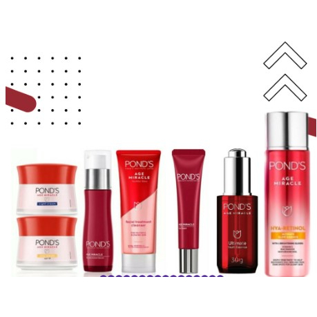 ♞ POND'S AGE MIRACLE DAY / NIGHT CREAM  SERUM 50 GRAM ORIGINAL PONDS 50G SIANG / MALAM ✯
