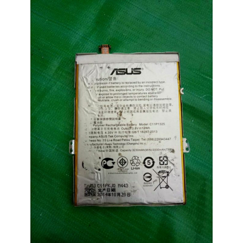 BATERAI BEKAS ASUS ZENFONE 6 (T00G) C11P1325 TIDAK ADA SIM