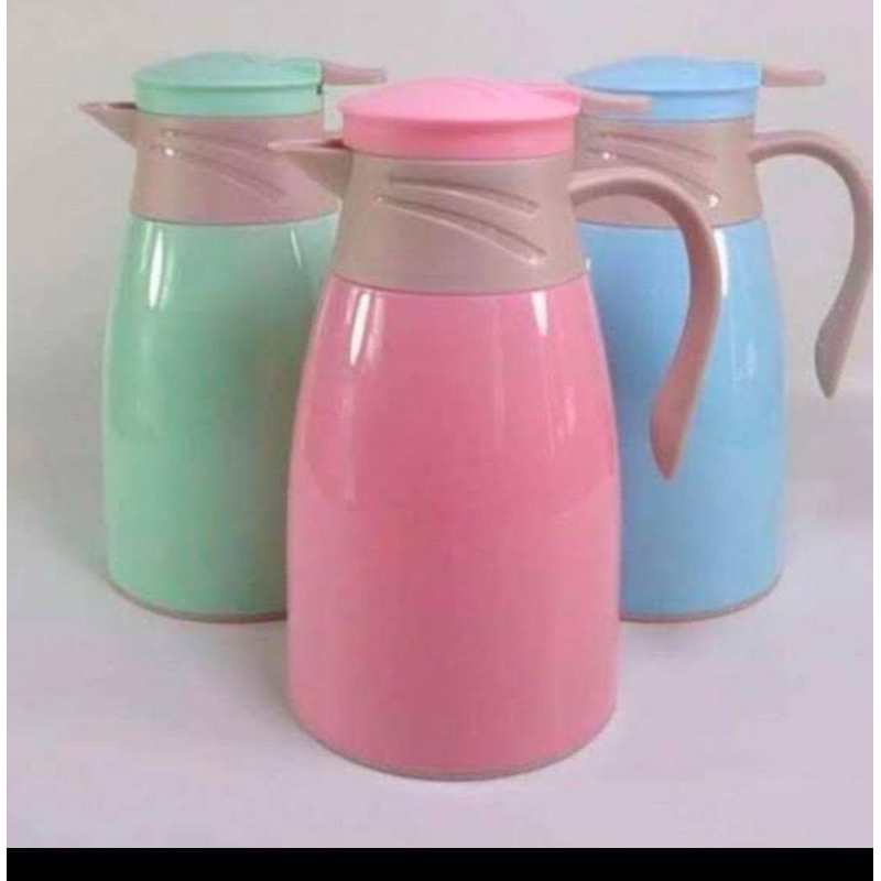 Teko Termos Air Panas Luar Plastik Kapasitas 1 Liter/ TERMOS AIR PANAS DINGIN