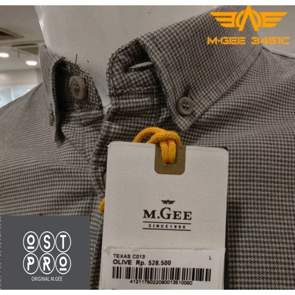Kemeja MGEE Original - Kemeja Lengan Panjang Texas 013 Olive
