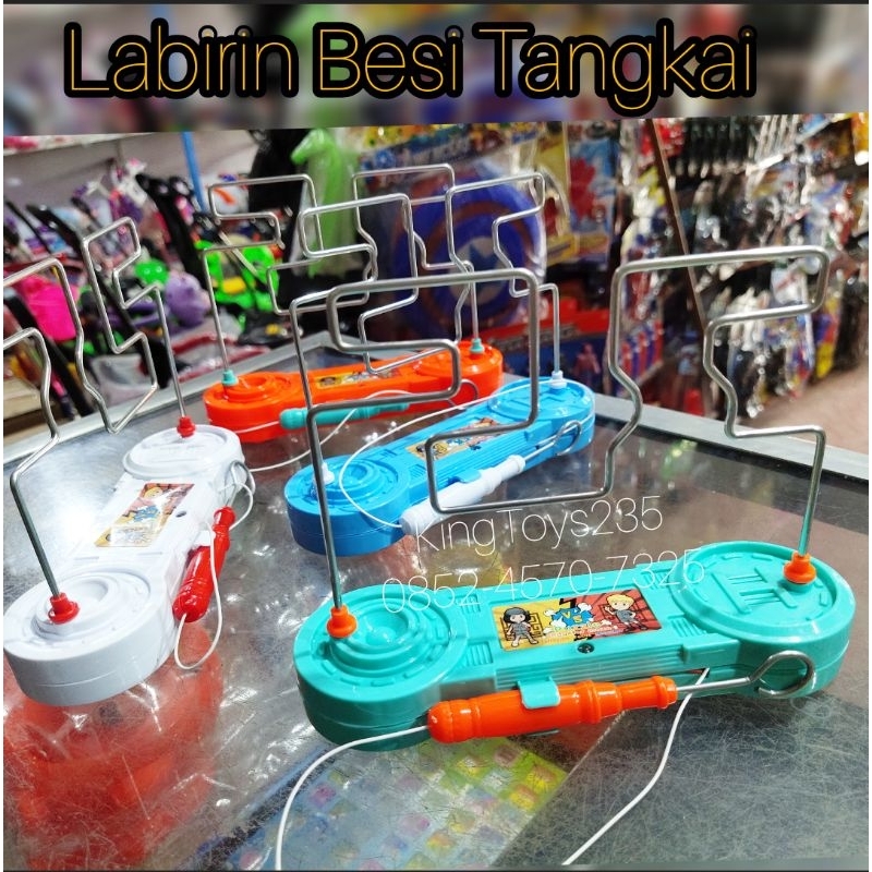 Mainan Anak Edukasi Labirin Besi Lampu Suara Bonus Batrai Tidak Sentrum Aman Latih Konsentrasi Motor