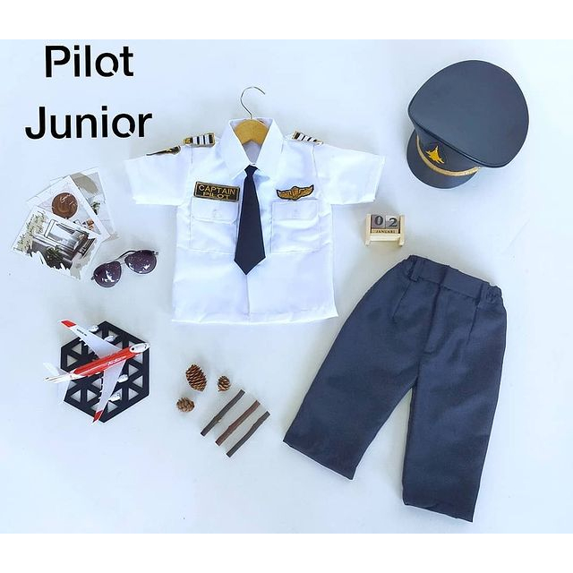 Baju Anak Kostum Pilot untuk Karnaval Berhadiah Topi