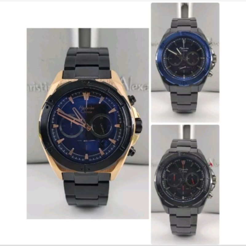 Original Jam tangan Pria Alexandre Christie ac 6664/ ac6664 stainless