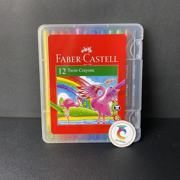 

Crayon Krayon putar Twist Crayon Faber Castell 12 warna panjang