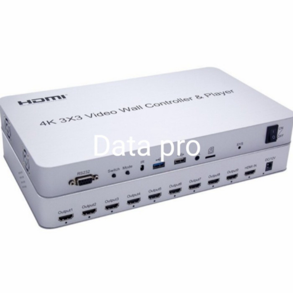 Promo Lexcron Video Wall Controller 3x3 4Kinput: HDMI USB U disk RS232 Diskon