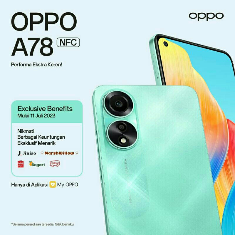 OPPO A78 4G RAM 8GB ROM 256GB