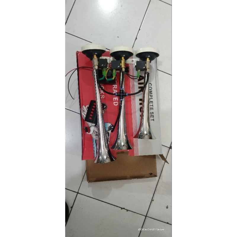 KLAKSON TELOLET 3 CORONG 6 TOMBOL UNIVERSAL BISA 12V/24V