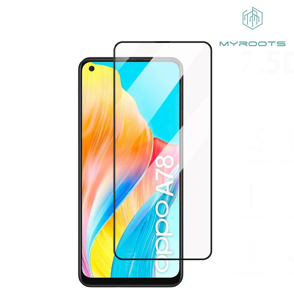 Myroots Tempered Glass Full HD Oppo A79 A78 A77S A76 A74 A71 4G 5G Screen Protector