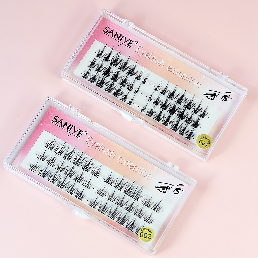 SANIYE False Eyelashes Set Tebal bisa pilih Pinset tweezers J3003