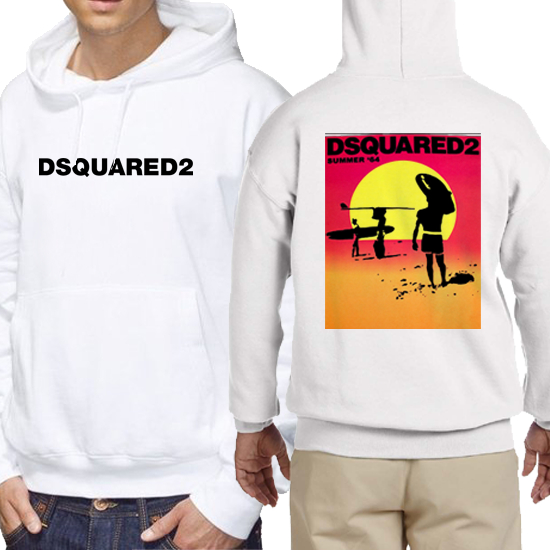Dsquared Hoodie Pullover | Jumper Hoodie | Casual Hoodie Bahan Cotton Fleece