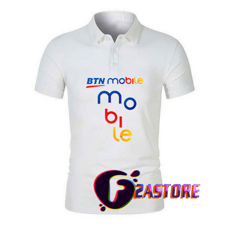 Baju kerah model POLO T-shirts BANK BTN MOBILE BANKING BUMN - 04 F2ASTORE