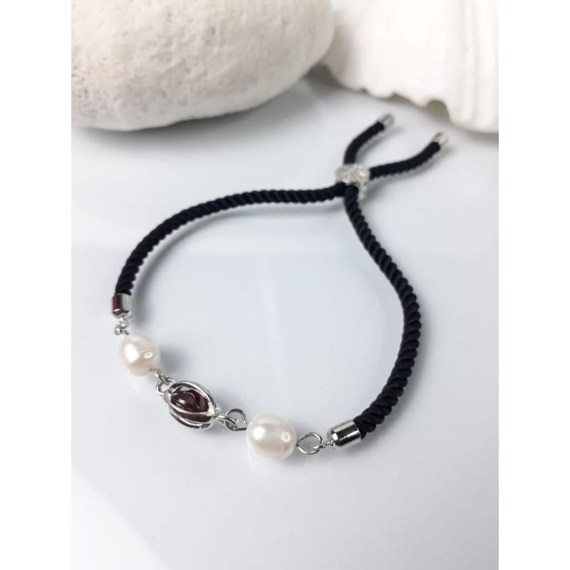 Gelang tali mutiara air tawar | Mutiara Lombok Asli
