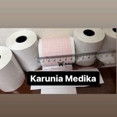 

Kertas EKG / ECG paper Ukuran 63 mm x 30 m Polos