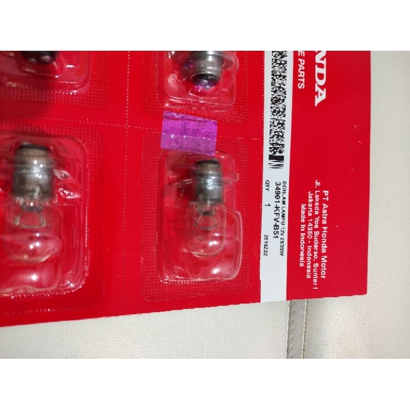 Bohlam depan honda beat, lampu depan , dop depan  motor bebek kfv