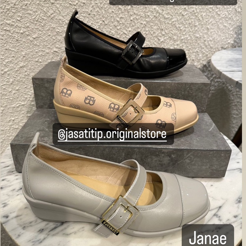Sepatu wanita wedges Everbest original store - janae