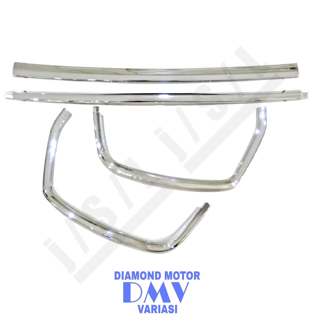 Ring Cover Garnish List Chrome Grill Bemper Depan Daihatsu Ayla 2013 2014 2015 2016 2017