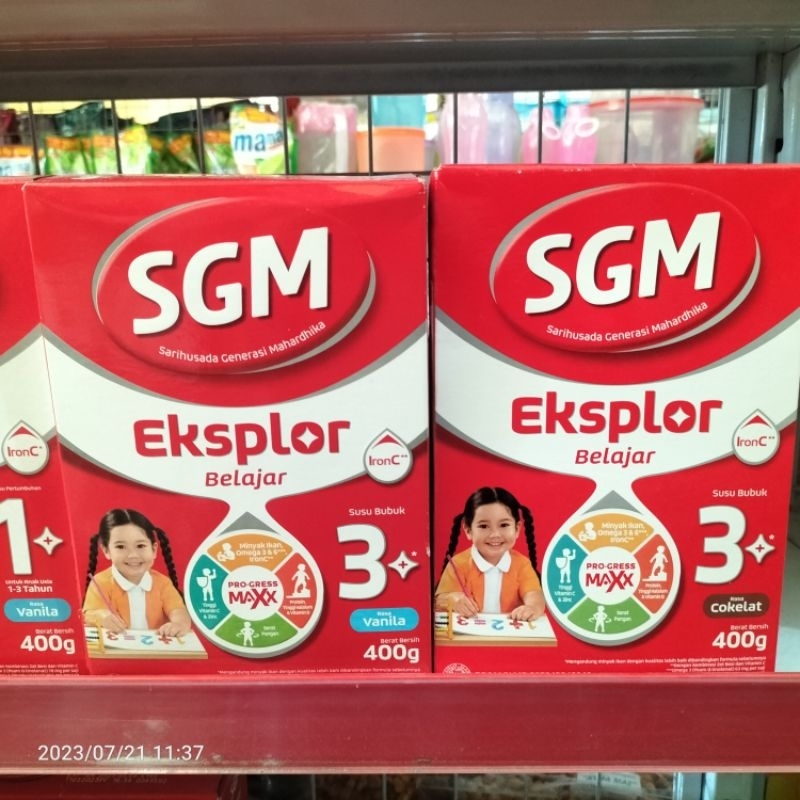 

Susu SGM eksplor 3+ Plus Madu Vanilla Cokelat 400g 900g