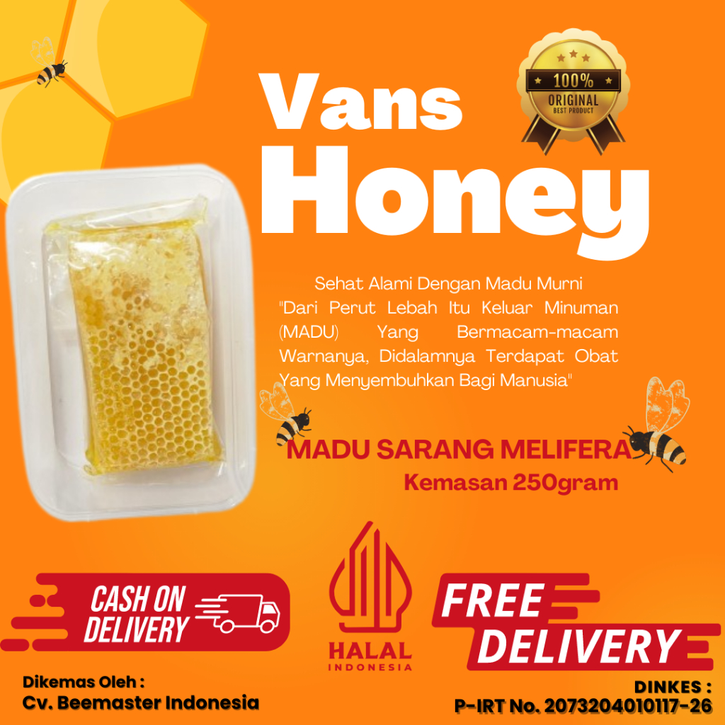 

MADU MELIFERA 250G MURNI ASLI 100% ALAMI PURE NATURAL HONEY