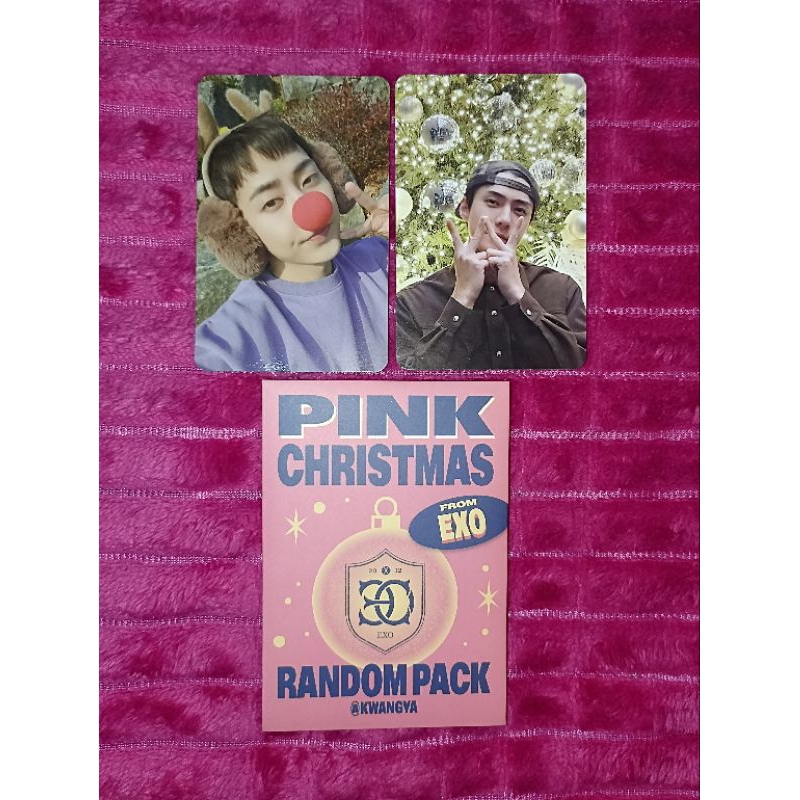 

Pink Christmas EXO Random pack Kwangya set unsealed Sehun & Xiumin