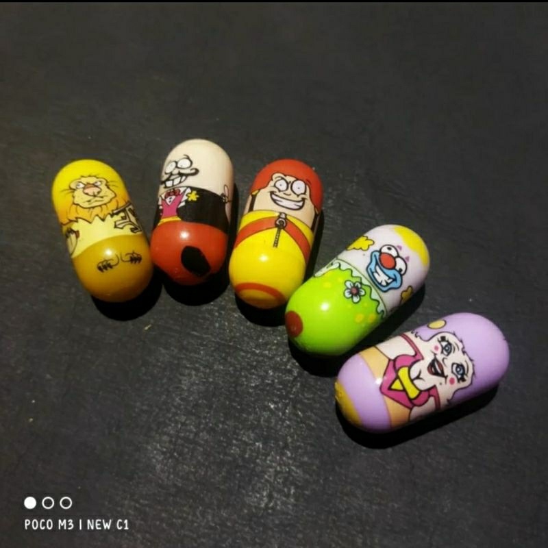 rare mighty beanz series 1 set circus #11-#15 moose