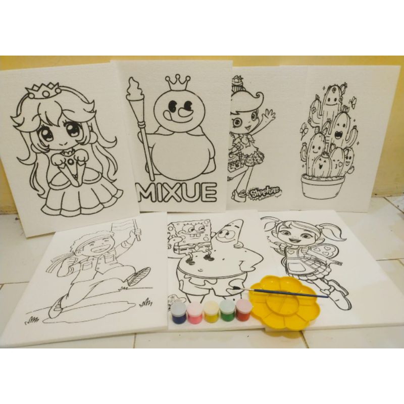 

PAKET SET LENGKAP STYROFOAM LUKIS/MEWARNAI TERMURAH
