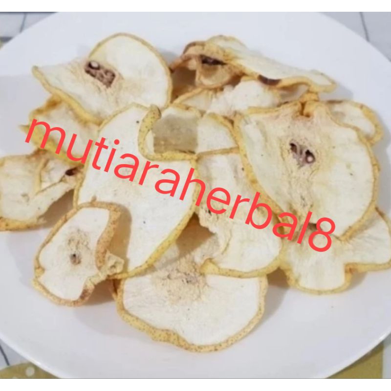 

Dried pear slice fruit buah pir iris kering 250gram pear slice fruit