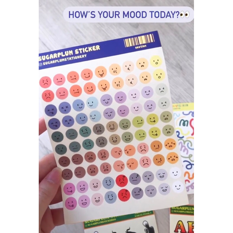 

EMOTION Sticker Sheet / stiker murah aesthetic/ sticker kawaii lucu / journaling