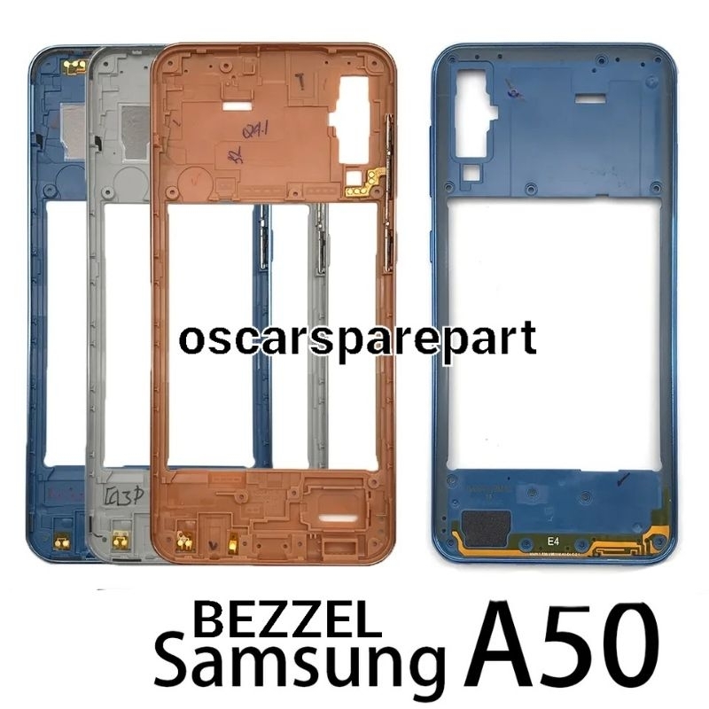 BEZZEL TULANG TENGAH MIDDLE FRAME SAMSUNG A50 ORIGINAL