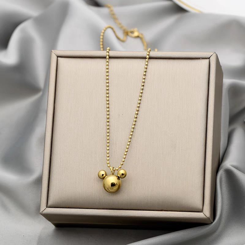 Kalung Titanium Wanita Liontin Mungil Lucu