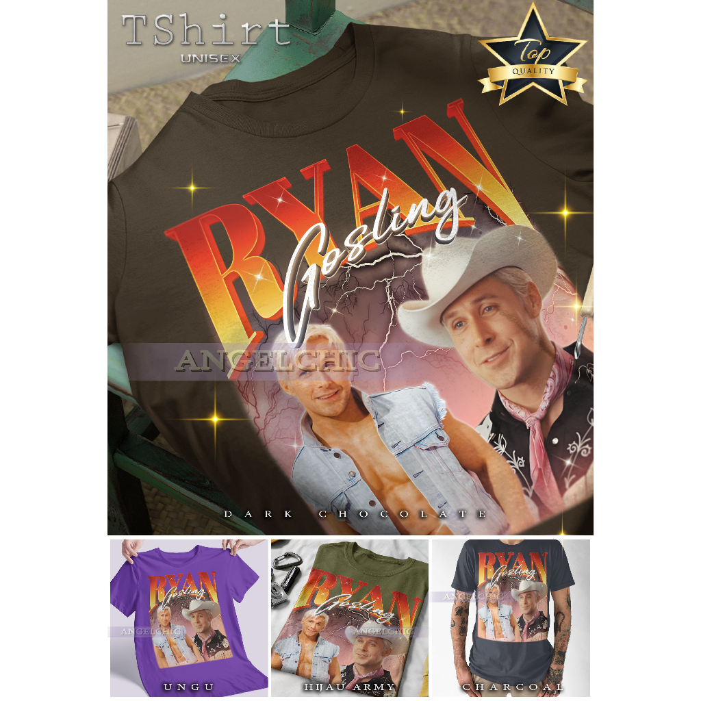 BAJU KEN BARBIE RYAN Unisex Bootleg Tee Kaos Premium Vintage Retro