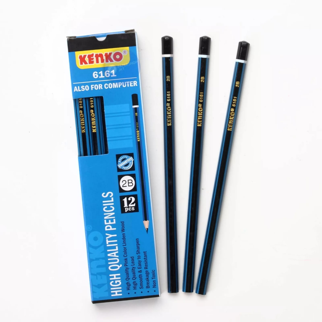 

Pensil Kenko 2B 6161 Also For Computer 1 Pack (12 Pcs)