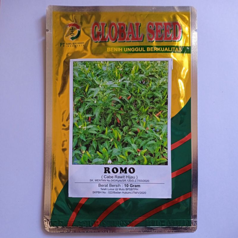 Benih Unggul Cabe Rawit Hijau ROMO 10 gr