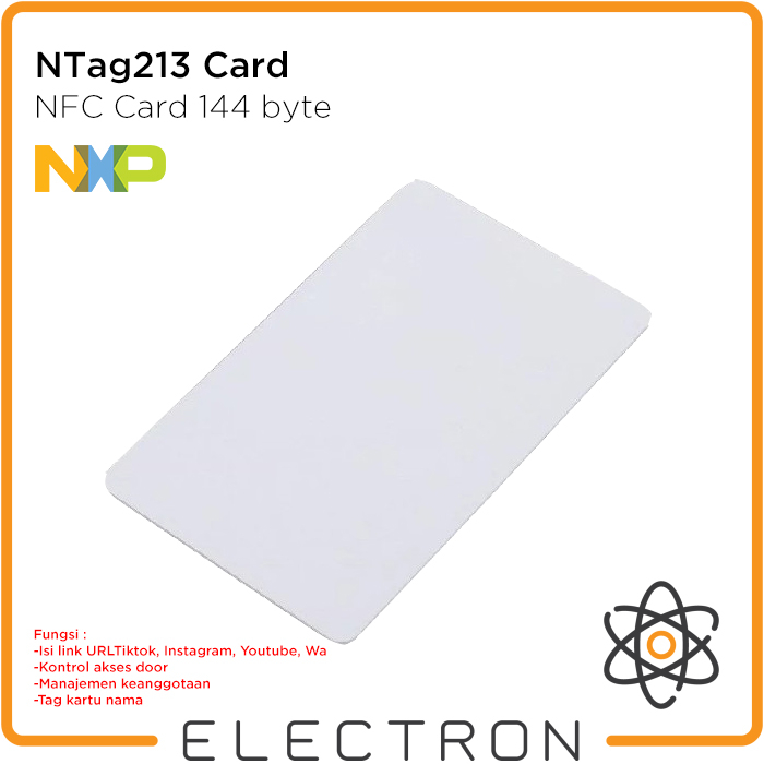 NTag213 Card RFID NXP NFC Programmable NTag 213 Tag Kartu 13.56MHz iOS