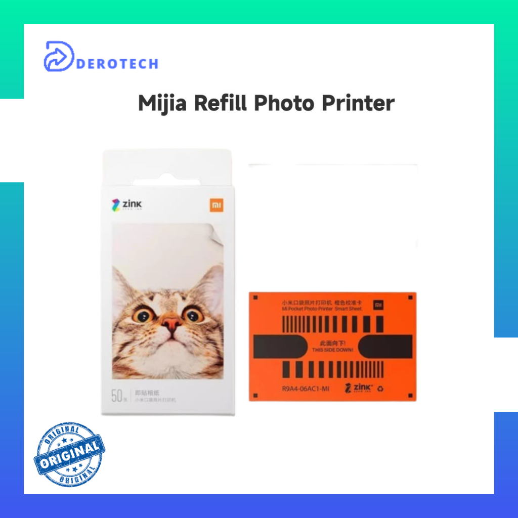 Refil Mijia Smart Pocket Photo Printer AR 20pcs