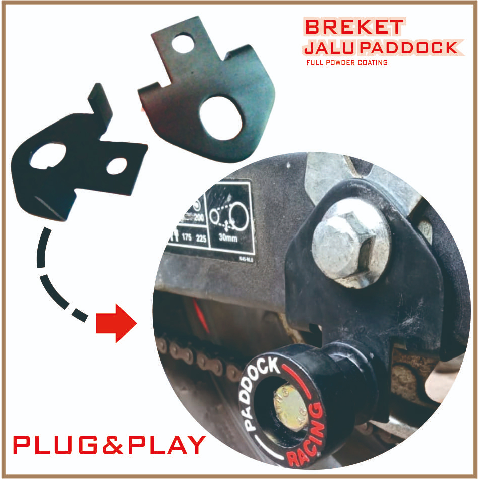 BREKET JALU PADDOCK CBR 150 CBR 250 - NINJA- VIXION- KLX- BREKET JALU UNIVERSAL MOTOR PNP SWING ARM