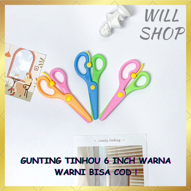 

BEST SELLER GUNTING TAJAM / GUNTING TINHOU 6 INCH WARNA WARNI / GUNTING LUCU PERLENGKAPAN KANTOR ATK TERMURAH READY COD