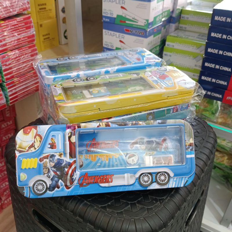 

Tempat Pensil Kaleng Isi Komplit