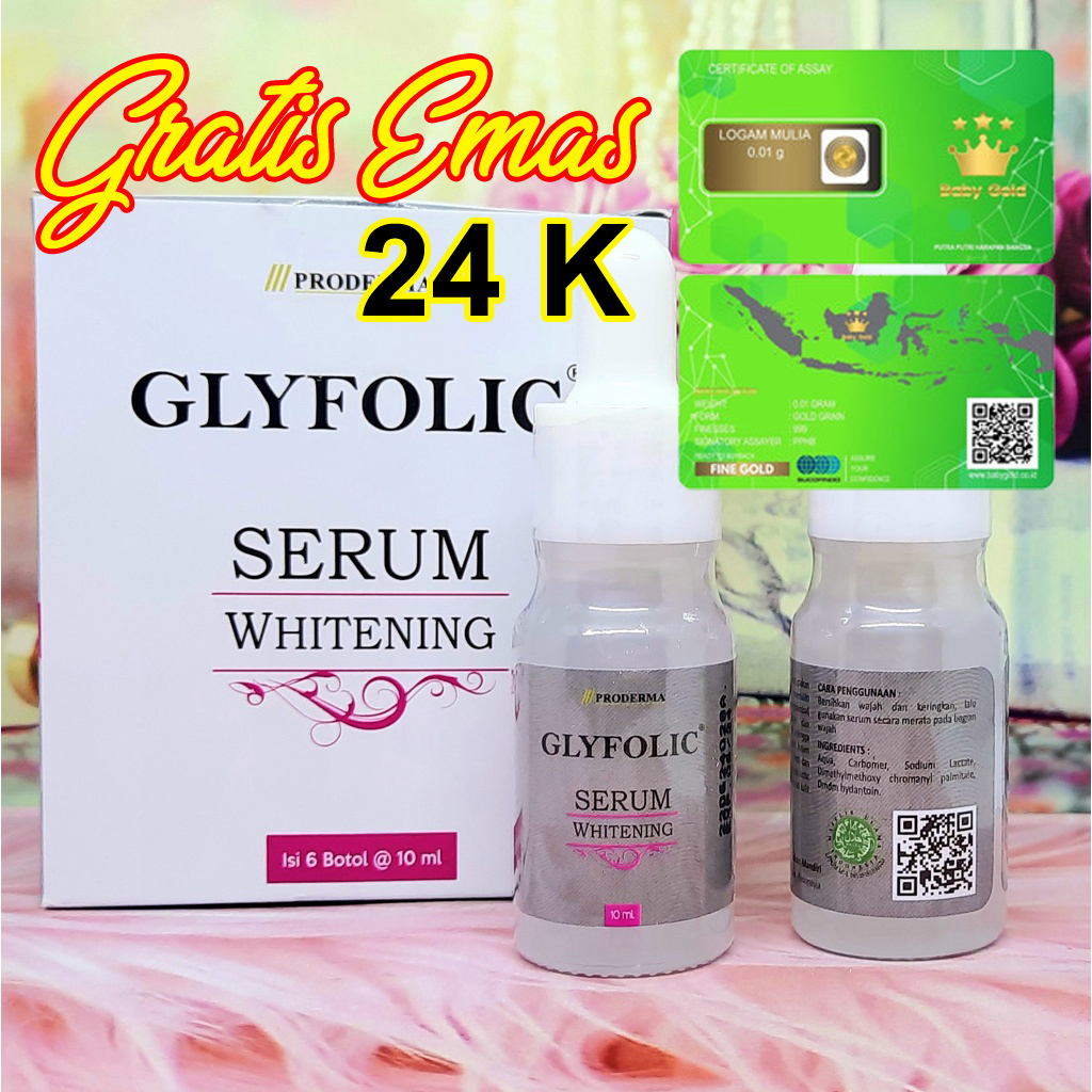 Glyfolic Serum 10ml Serum Whitening AMAN BPOM Terjangkau