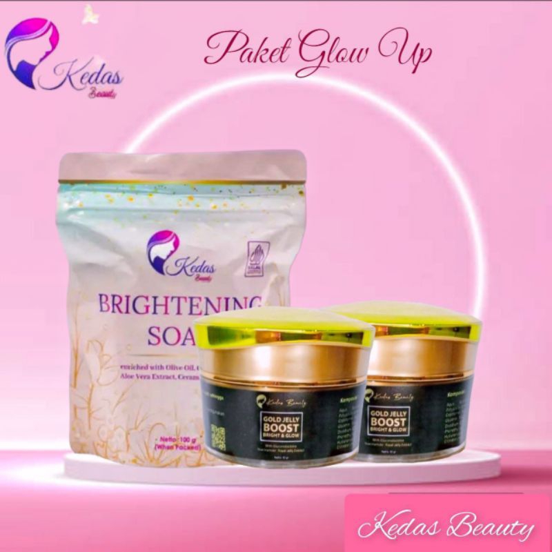 PROMO paket hemat 3 in 1. 2 Gold Jelly dan 1 sabun KEDAS BEAUTY jaminan produk 100 % ORIGINAL. bisa 