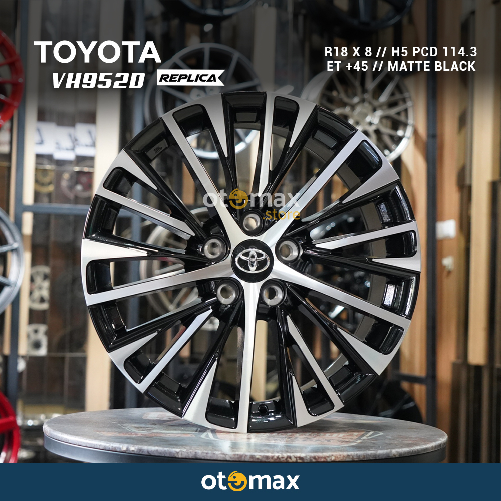 Velg Mobil Toyota Harrier VH952D Ring 18 Matt Black