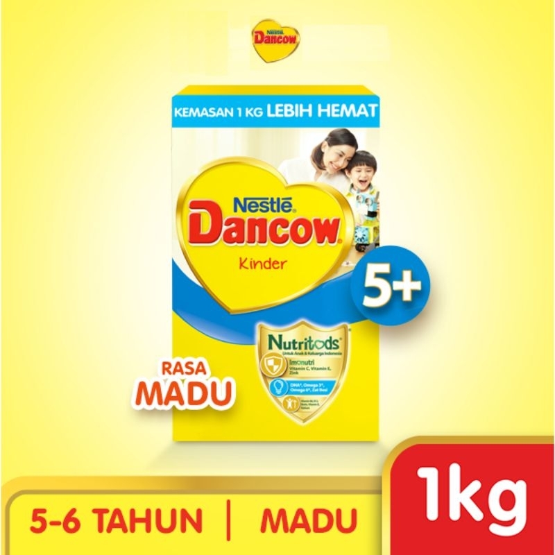 

Dancow 5+ (5-6tahun) Vanila Madu Coklat 1000Gram