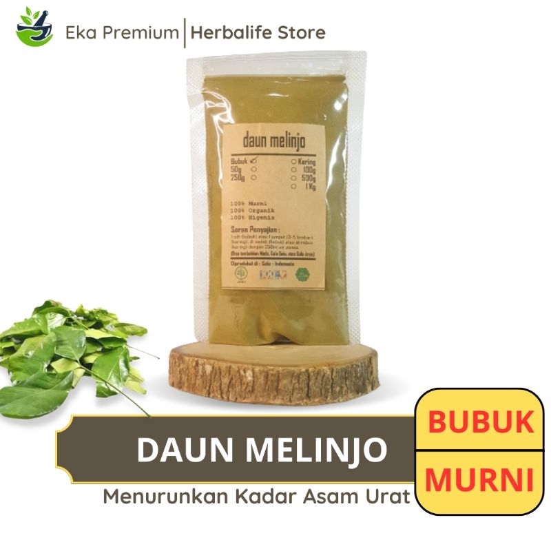 

DAUN MELINJO BUBUK Kering Asli Ramuan Rempah Herbal Murni Jamu Minuman Bumbu Dapur Masak Tradisional Simplisia Gnetium Gnemon