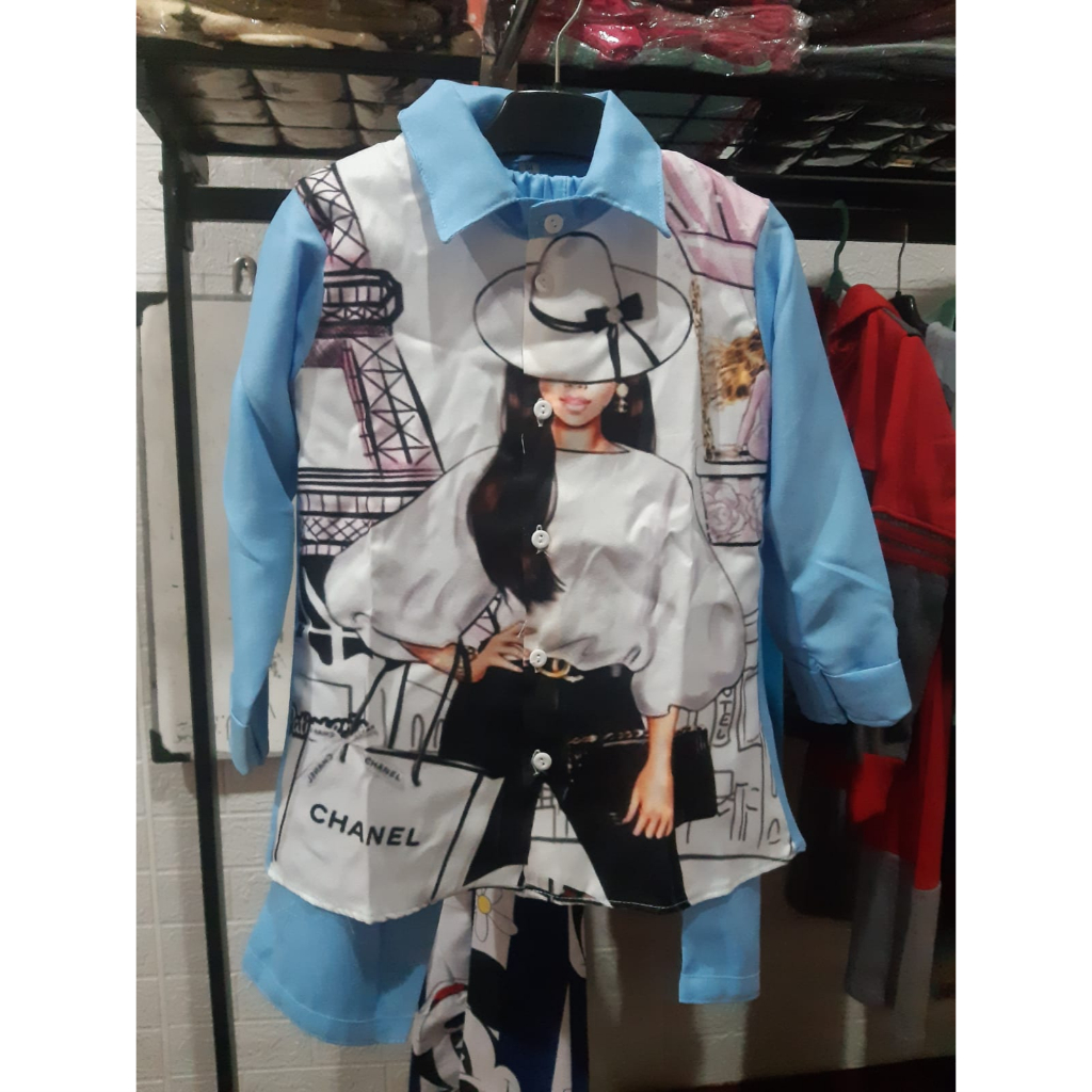 Baju Setelan Anak Perempuan Anime