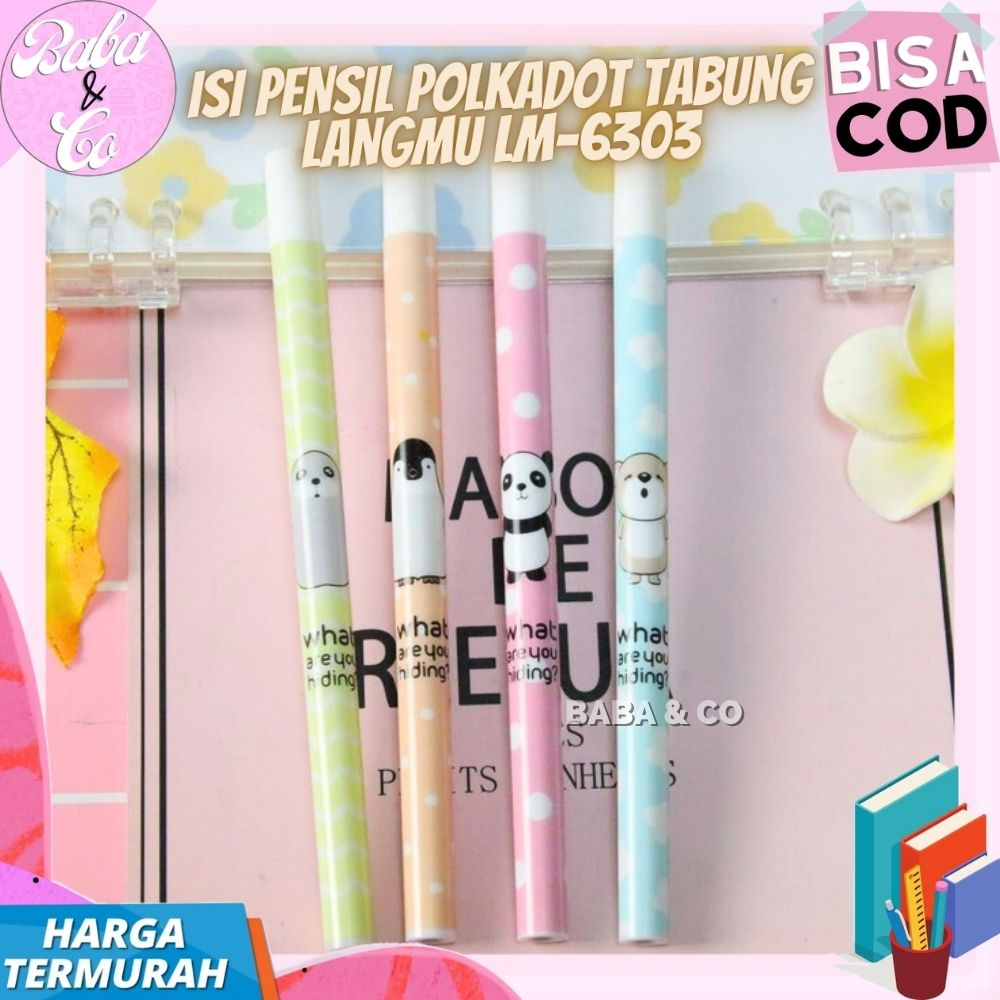 

ISI PENSIL MURAH REFILL PENSIL CETEK MEKANIK LANGMU POLKADOT LM-6303 ISI ULANG PENSIL CETEK MEKANIK