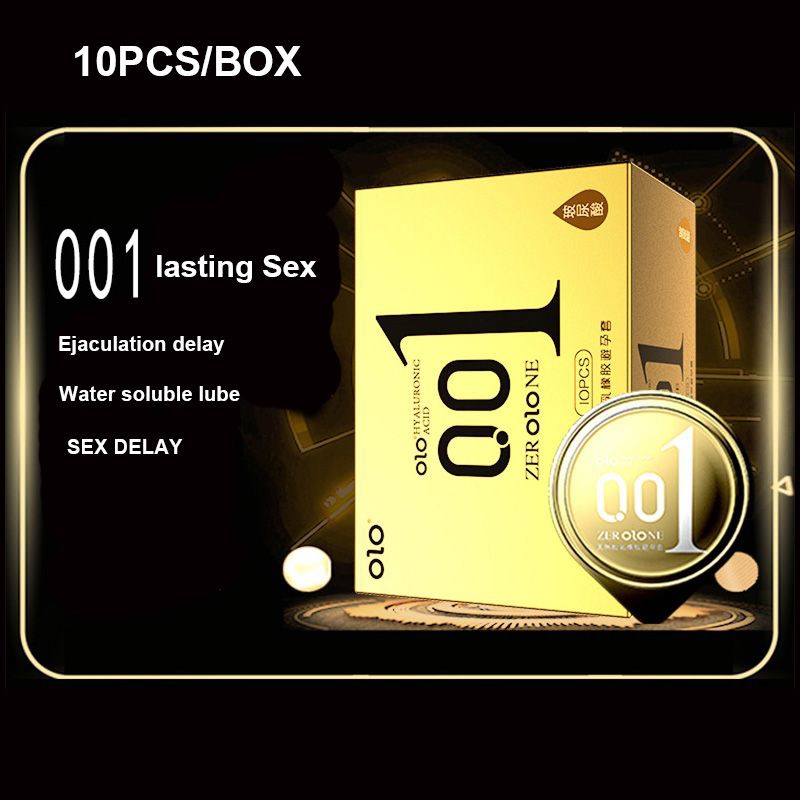 Kondom Olo 001Gold Long Lasting Delay Condom