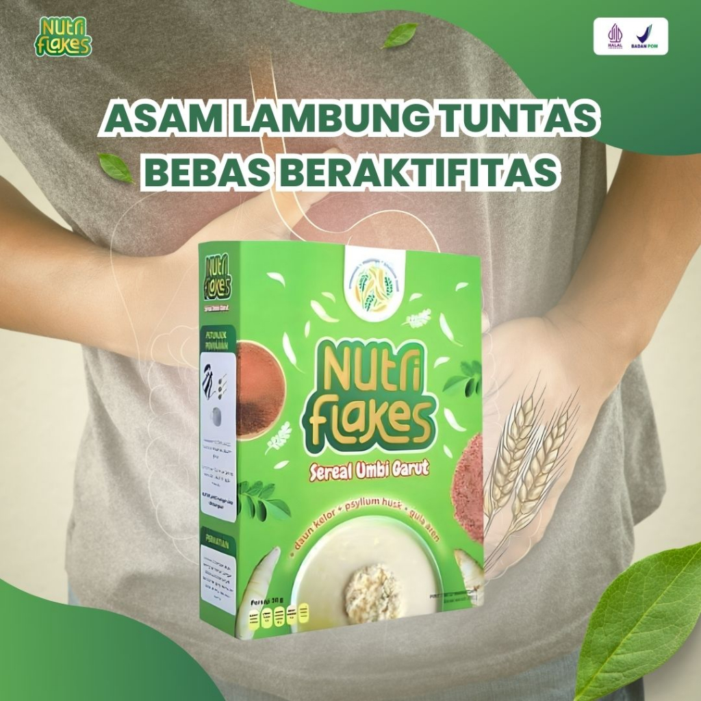 

NUTRIFLAKES |SEREAL SEHAT | HERBAL ALAMI | SOLUSI ASAM LAMBUNG, MAAG