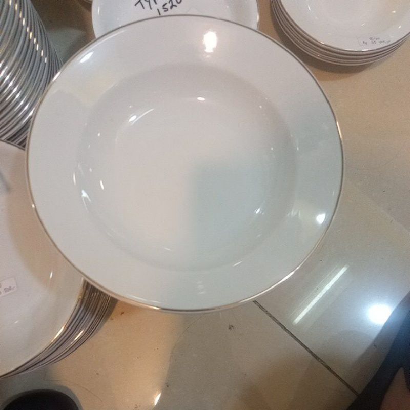 Piring makan SANGO list gold 8" 20cm