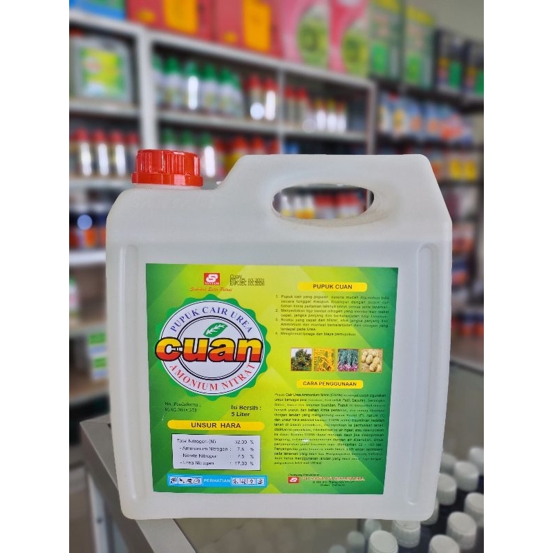 Pupuk urea cair cuan 5Liter dan 2Liter