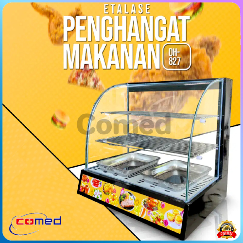 DH-827 Showcase Food Warmer / Display Warmer / Cabinet Food Warmer Mesin Penghangat Makanan / Showca