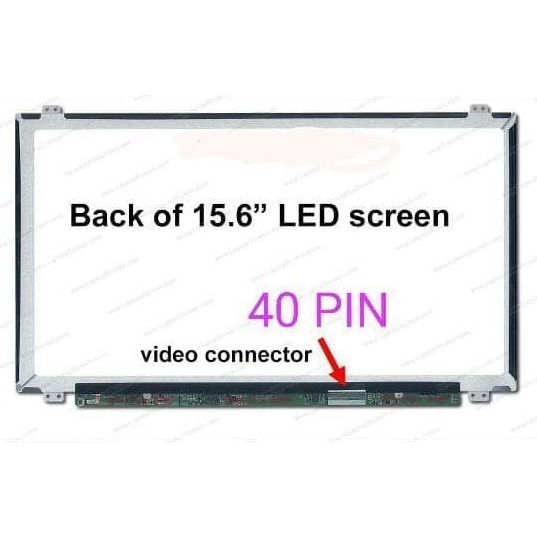 Layar Lcd Led 15,6slim 40pin 15.6 40pin hd